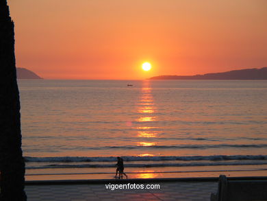 Sunset in samil beach