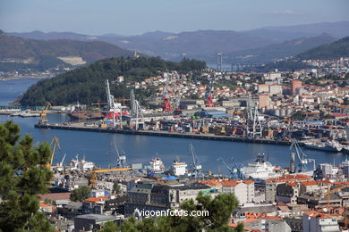 AERIAL VIEWS OF VIGO - SPAIN