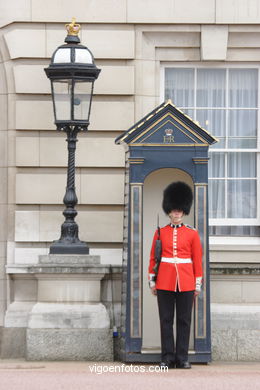 Changing the Guard at Buckingham Palace. 