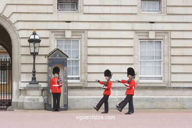 Changing the Guard at Buckingham Palace. 