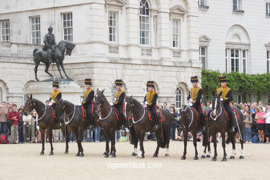 Changing of the Guard zu Pferd. 