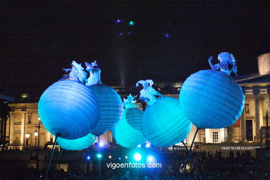 Dance and Performances in Trafalgar Square. 