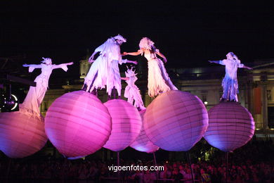 Dance and Performances in Trafalgar Square. 