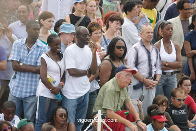 Dana e Actuaes em Trafalgar Square . 