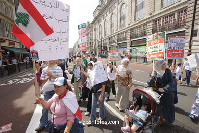 Manifestacin en Londres. 