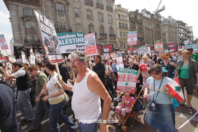 Manifestao em Londres . 