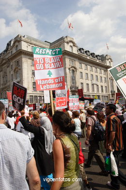 Manifestacin en Londres. 