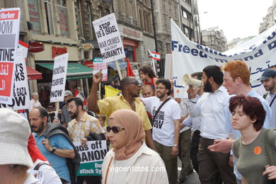 Manifestacin en Londres. 