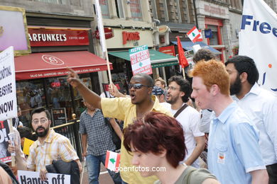 Manifestation in London. 