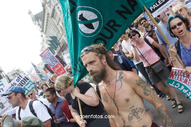 Manifestacin en Londres. 