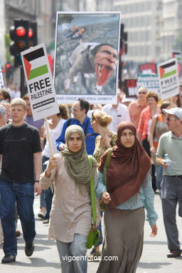 Manifestation in London. 