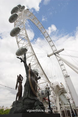 Noria de Londres (London Eye). 