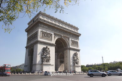 ARC DE TRIOMPHE - PARIS, FRANCE -  IMAGES - PICS & TRAVELS - INFO