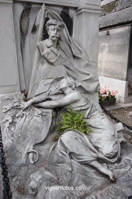 CEMENTERIO DE MONTMARTRE - PARÍS, FRANCIA -  IMÁGENES DE VIAJES