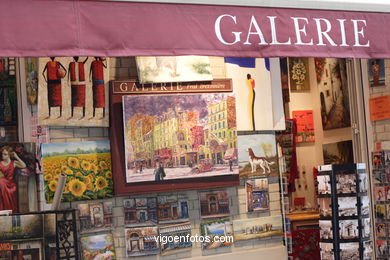 MONTMARTRE PINTORES EN PARÍS, FRANCIA -  IMÁGENES DE VIAJES