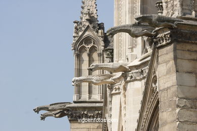 GÁRGOLAS DE LA CATEDRAL DE NOTRE-DAME PARIS, FRANCIA - GARGOLAS - IMÁGENES DE VIAJES