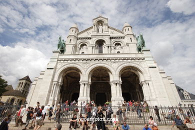 BASÍLICA SAGRADO CORAZÓN - PARIS, FRANCIA - BASILIQUE DU SACRÉ-COEUR - MONTMARTRE - IMÁGENES DE VIAJES