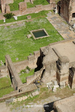 Templo de Vesta y Casa de Las Virgenes Vestales (240 a.C.). 