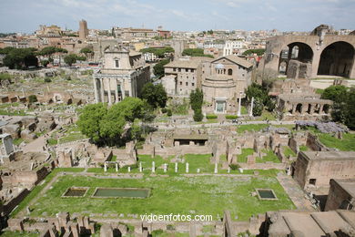 Templo de Vesta y Casa de Las Virgenes Vestales (240 a.C.). 