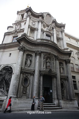 Iglesia de San Carlo alle Quattro Fontane. 