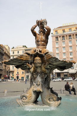 Fuente del Tritn (Piazza Barberini). 