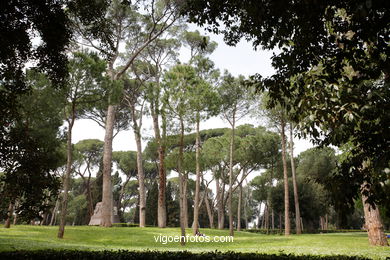 Jardines Villa Borghese. 