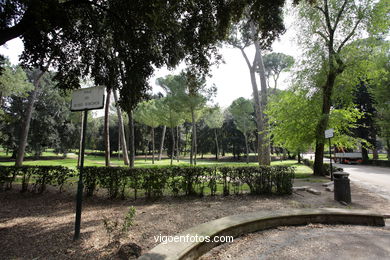 Jardines Villa Borghese. 