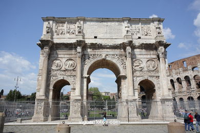 Arco de Constantino (312 d.C.). 