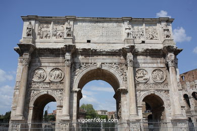 Arco de Constantino (312 d.C.). 