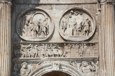 Arco de Constantino (312 d.C.). 