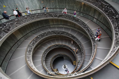 Escalera espiral del Vaticano. 