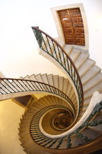 ESCALERA HELICOIDAL DE SANTO DOMINGO DE BONAVAL -SANTIAGO DE COMPOSTELA