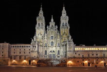 Catedral Santiago de noche